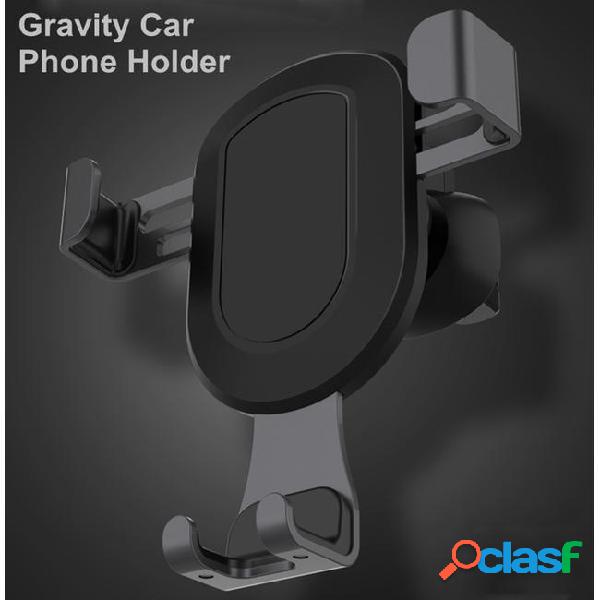 2017 universal gravity metal air vent mount car phone holder