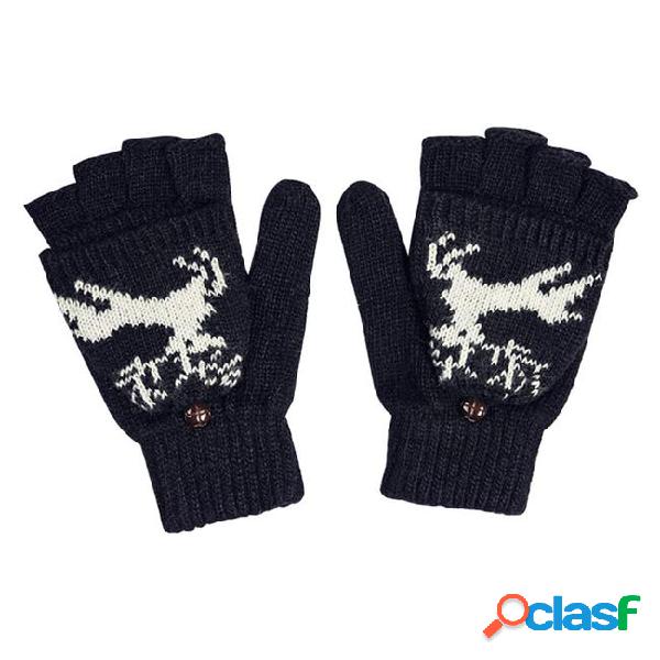 2017 winter gloves warm wool & fine nylon womens mittens