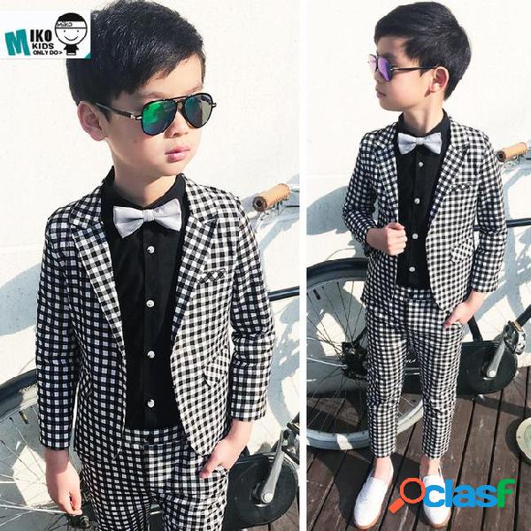 2018 child suits british style kids dress leisure for party