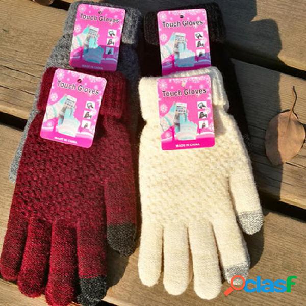 2018 fashion winter mittens gloves for women men touch