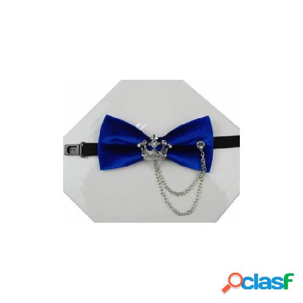 2018 high-grade bow tie bow velvet tie crystal crown bow