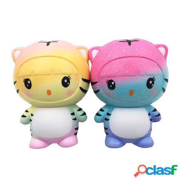 2018 hottest colorful tiger squishy toys kawaii animal slow