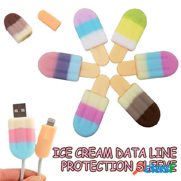 2018 hottest ice cream cable protector silicone cover for