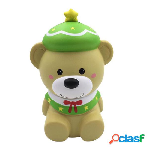 2018 hottest squishy christmas bear cell phone straps soft