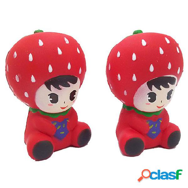 2018 hottest squishy strawberry girl decompression toy slow