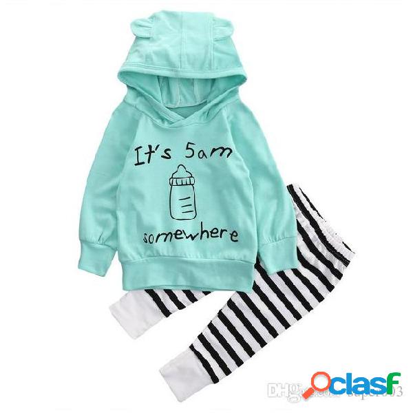 2018 kids autumn style infant clothes baby clothing sets
