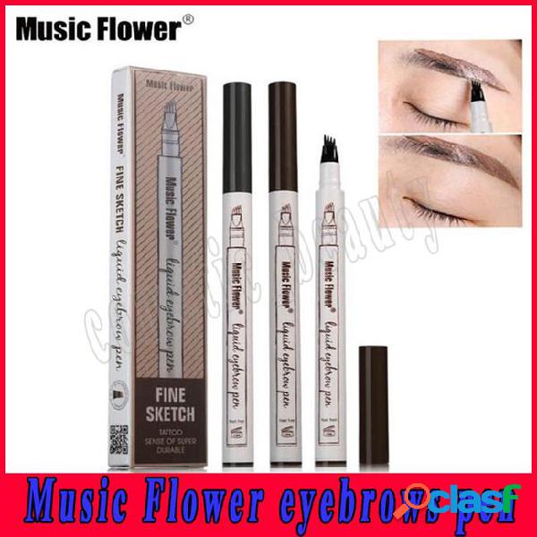 2018 music flower liquid eyebrow pen music flower eyebrow