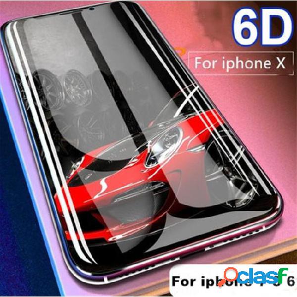 2018 new 6d full glue curved 9h tempered glass for iphone 7