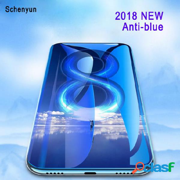 2018 new anti-blue light hd tempered glass for xiaomi 8 8se