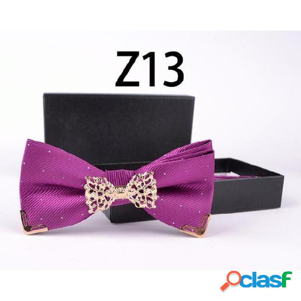 2018 new listing fashion high-end metal tie set bow ties for