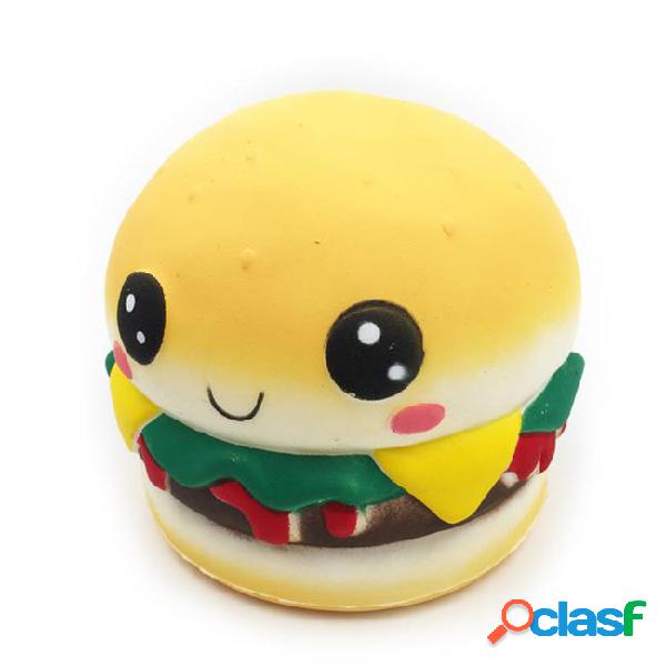 2018 new squishy hamburger decompression toy yellow slow