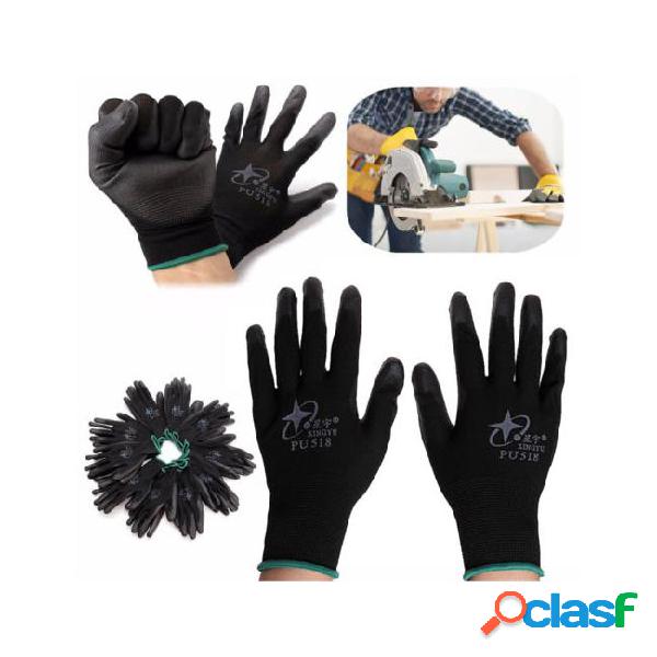 2018 new wholesale 12 pair nitrile coated working gloves
