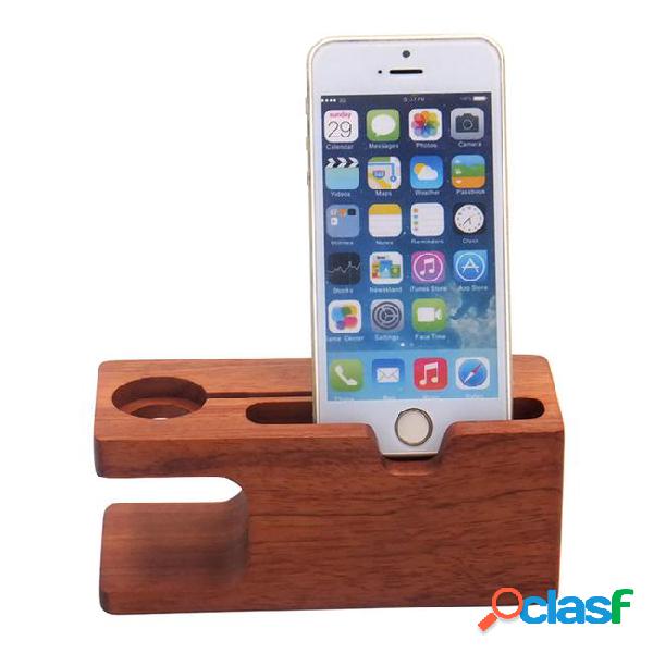 2018 newest wood bamboo charging dock stations charger stand