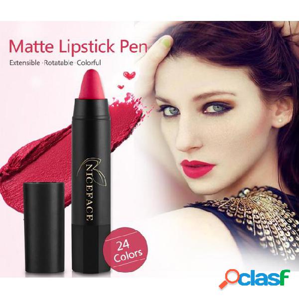2018 nice face 24 colors matte lipstick lips makeup