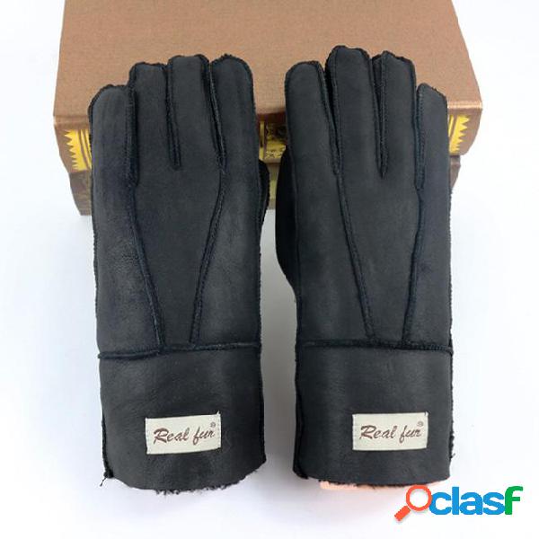 2018 reather gloves,genuine leather fashion solid real