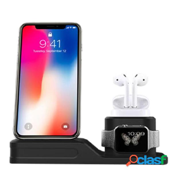 2019 free shipping 4in1 silicone for airpods charging dock