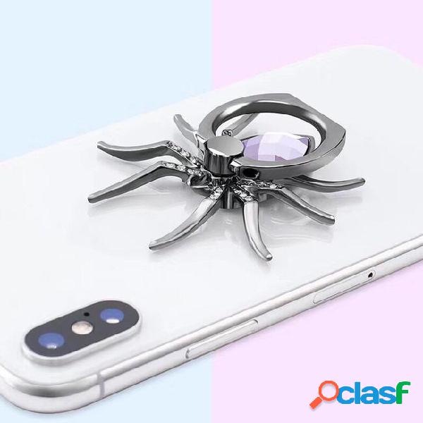 2019 metal spider bling finger ring holder 360 rotate phone