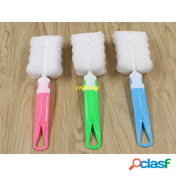 20pcs/lot freeshipping removable sponge bottle cleaning