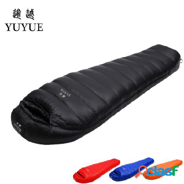 225cm adult lengthened sleeping bag down cold winter