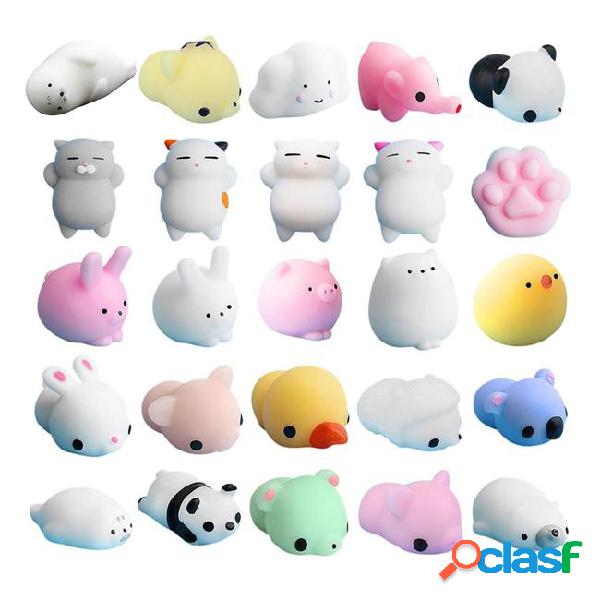 25pcs squishy toys kawaii squishies animals panda cat paw