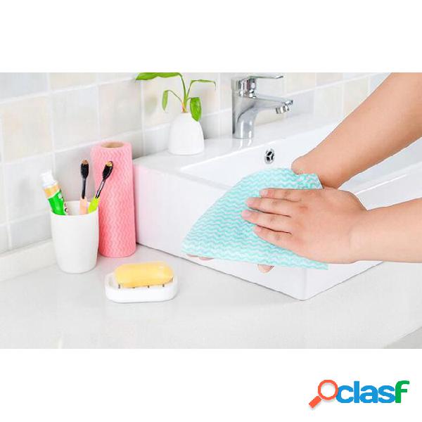 25pcs/roll non woven kitchen cleaning cloth can cut