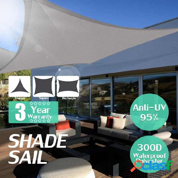 280gsm hdpe farbic waterproof retractable sun shade shelter