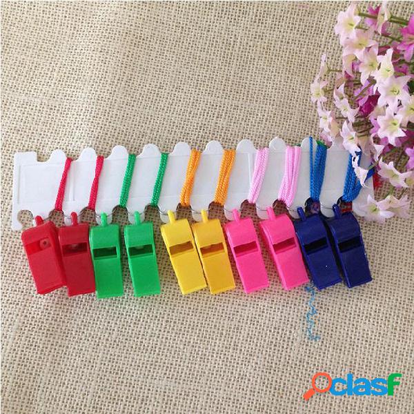 2880pcs/lot promotion colorful plastic sport whistle with