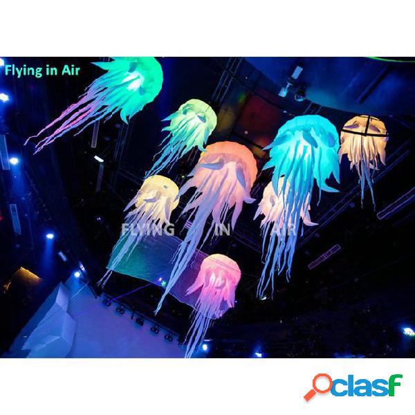 2m/8ft lighting inflatable jellyfish rgb hanging jellyfish