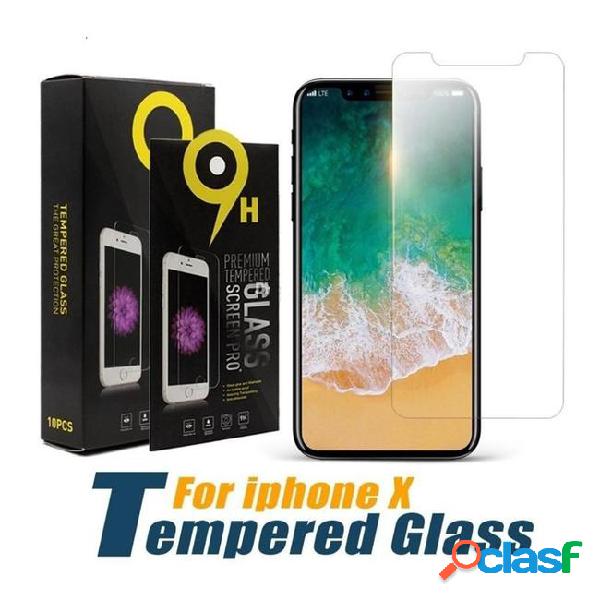 2mm 9h tempered glass for iphone xs max xr 8 6s 7 plus