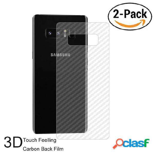 2pack 3d carbon fibre back film for samsung galaxy s9+ note