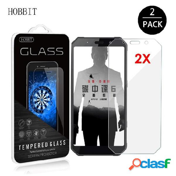 2pack for agm a9 h1 9h 0.3mm 2.5d clear tempered glass