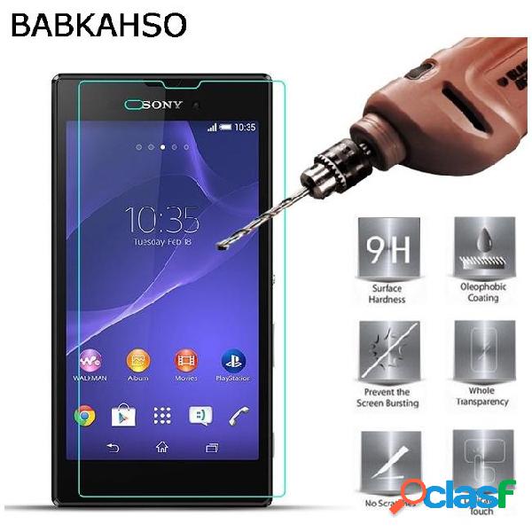 2pc for glass sony t3 screen protector tempered glass for