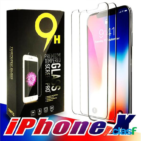 2/pck for new iphone x xr xs max x 8 7 plus tempered glass