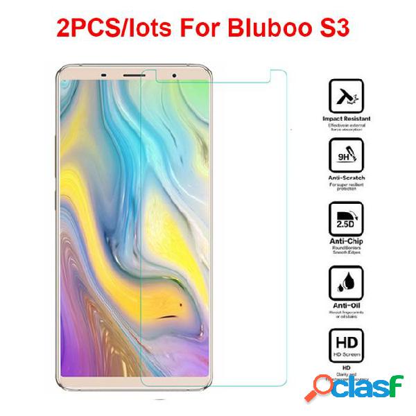2pcs bluboo s3 screen protector for bluboo s3 phone tempered