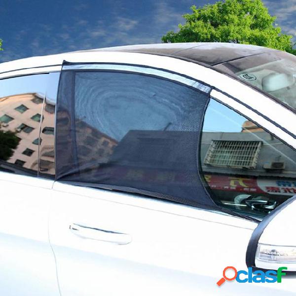 2pcs car sun visor front window sun shade mesh fabric visor