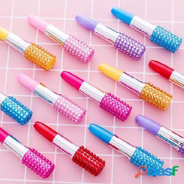 2pcs exquisite lipstick ballpoint kawaii stationery