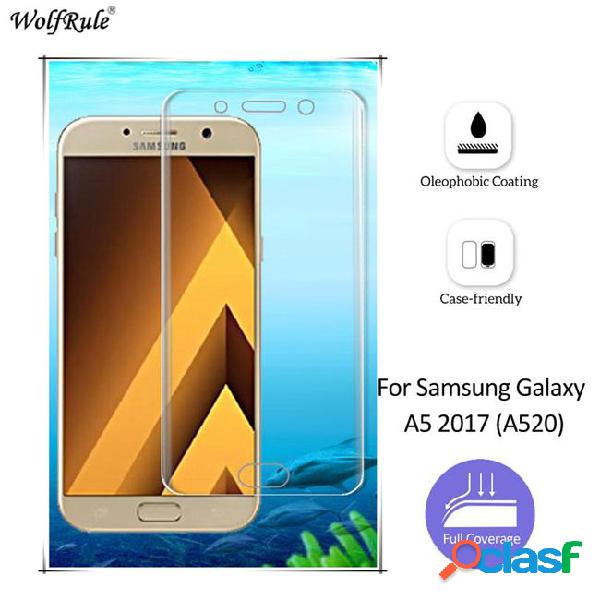 2pcs for galaxy a5 2017 screen protector for a5 2017 not