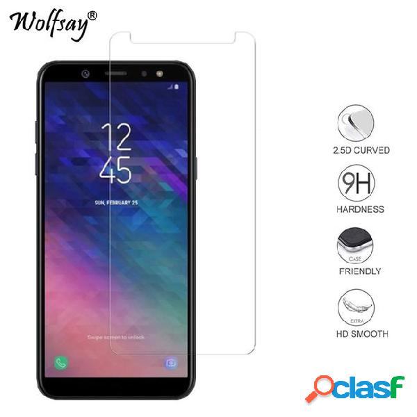 2pcs for glass galaxy a6 2018 screen protector tempered