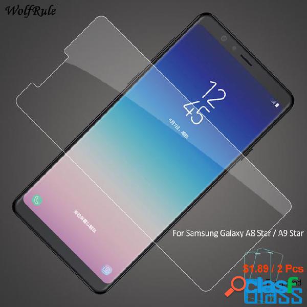 2pcs for glass galaxy a8 star screen protector tempered