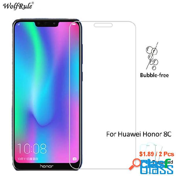 2pcs for glass huawei honor 8c screen protector tempered