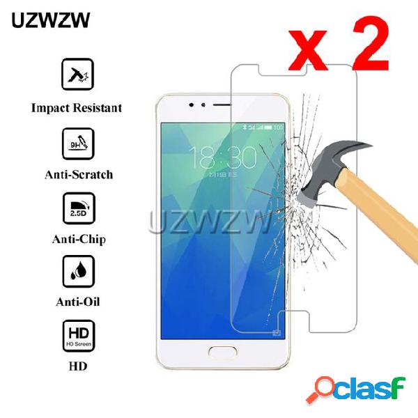 2pcs for meizu m5s 2.5d 0.26mm tempered glass protective