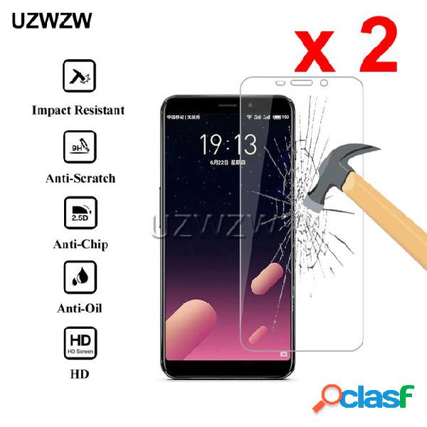 2pcs for meizu m6s 2.5d 0.26mm tempered glass protective