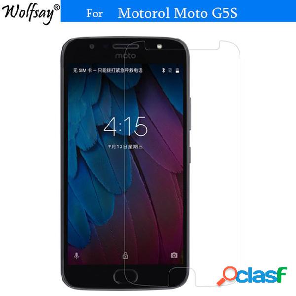 2pcs for tempered glass moto g5s screen protector