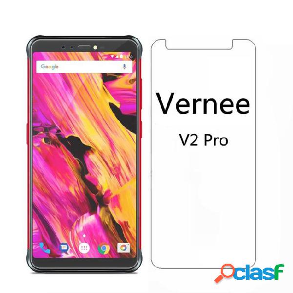 2pcs for vernee v2 pro tempered glass 9h ultra clear thin