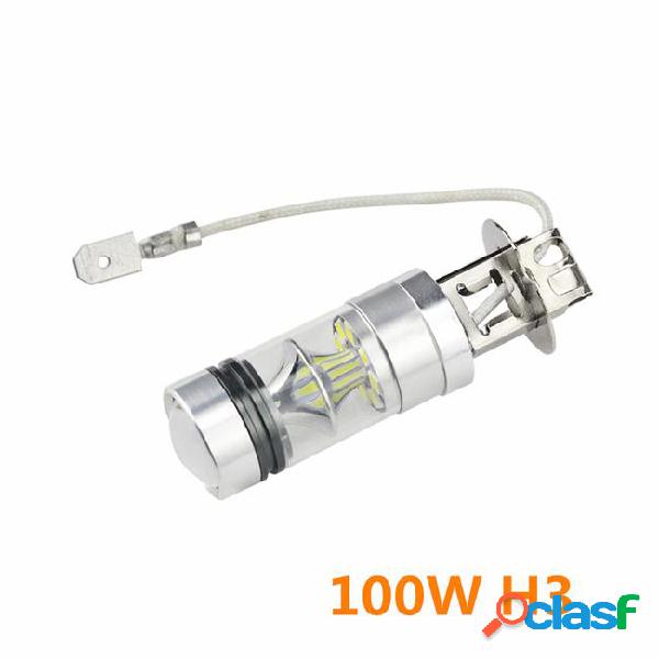 2pcs h3 100w 20 smd 3030 20 led bulbs front fog lights car