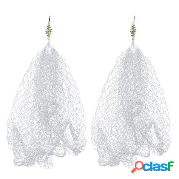 2pcs nylon copper spring shoal fishing netting with luminous