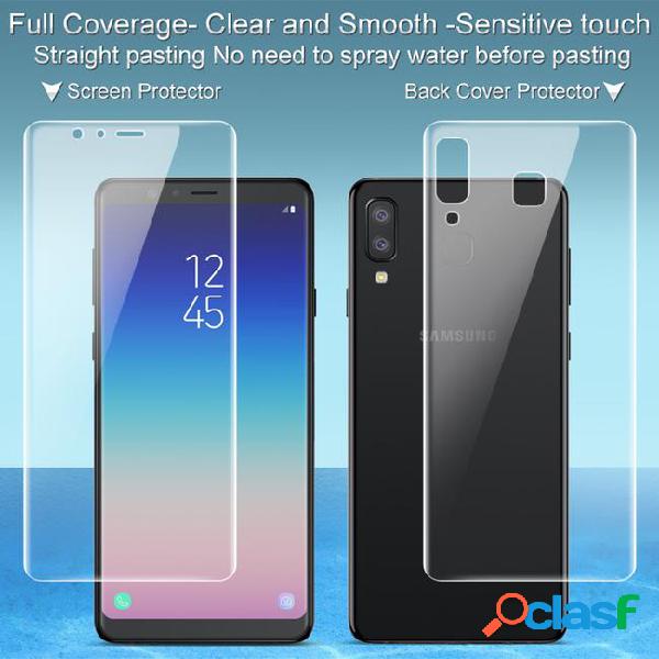 2pcs packing imak sfor galaxy a9 star screen protector full