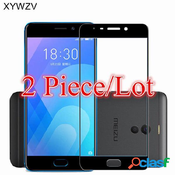 2pcs screen protector for meizu m6 note tempered glass for