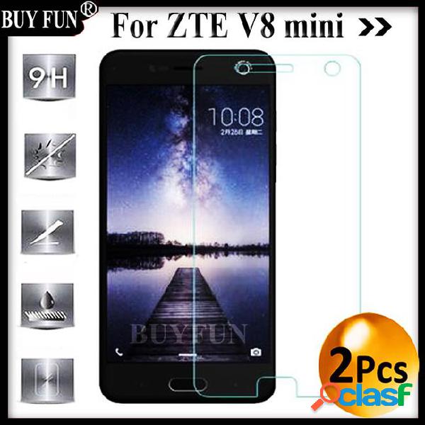 "2pcs screen protector for zte blade v8 mini tempered glass