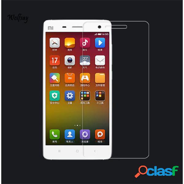 2pcs screen protector glass xiaomi mi4 tempered glass for